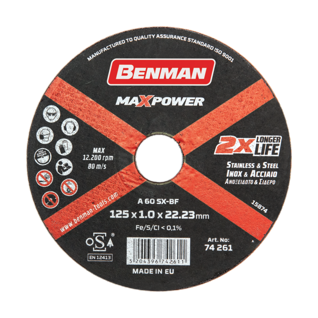 Cutting Disc, For Inox, Maxpower 115 X 1.0 mm