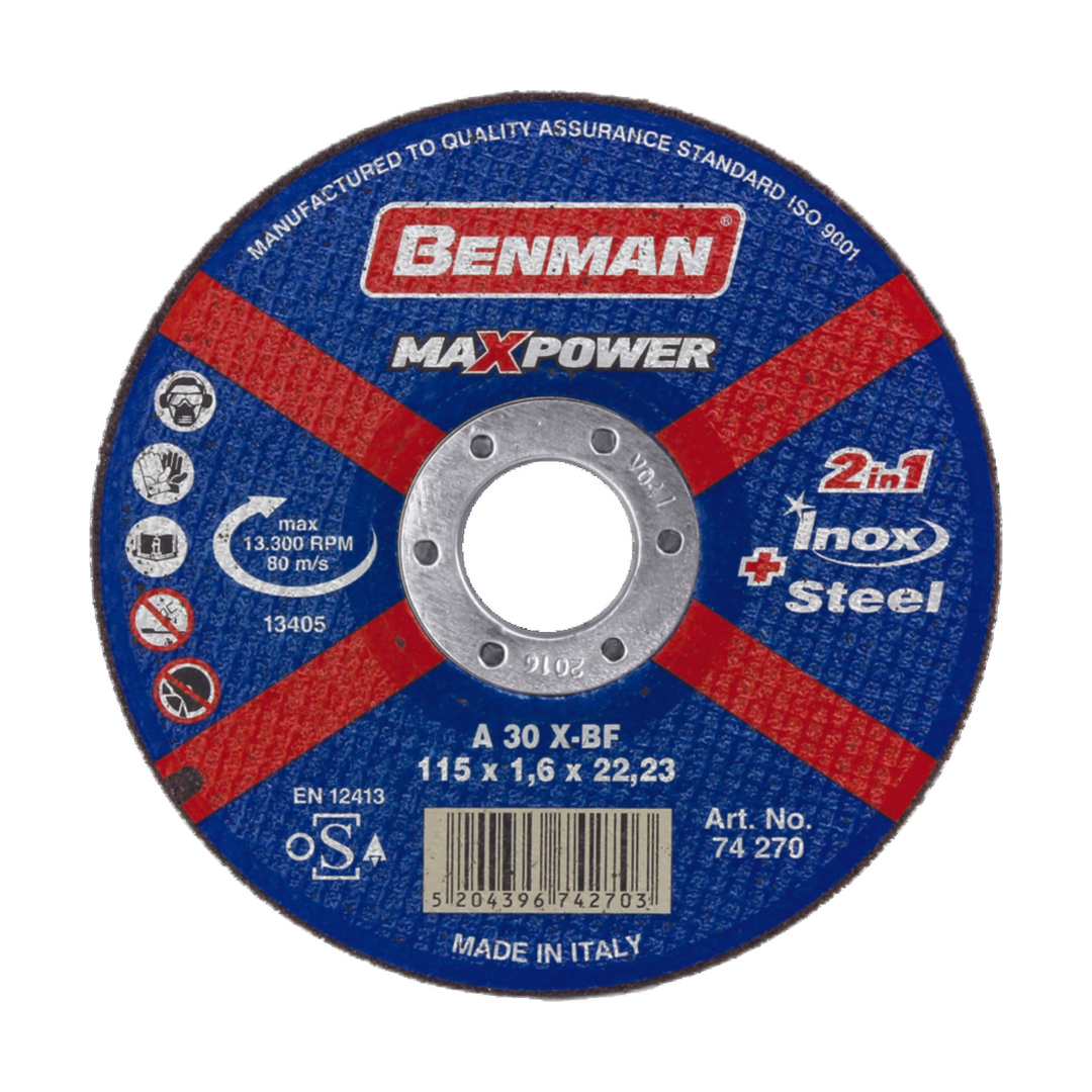 Cutting Disc, For Steel & Inox, Maxpower 180 X 2.5 mm