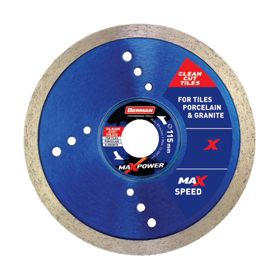 Diamond Cutting Disc, Maxpower Clean Cut, Tiles, 125 X 1.4 X 7W