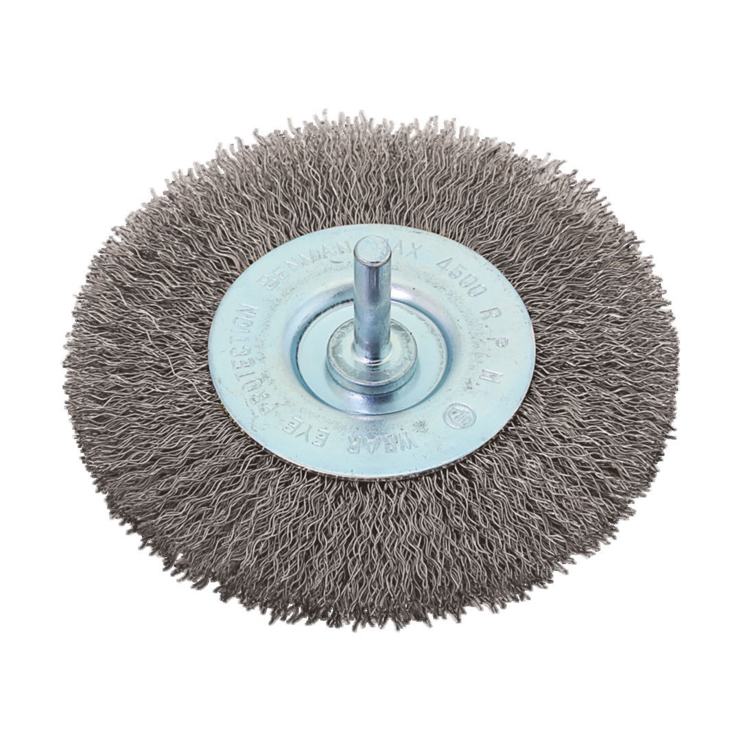Wire Wheel Brush With Shank, 100 mm