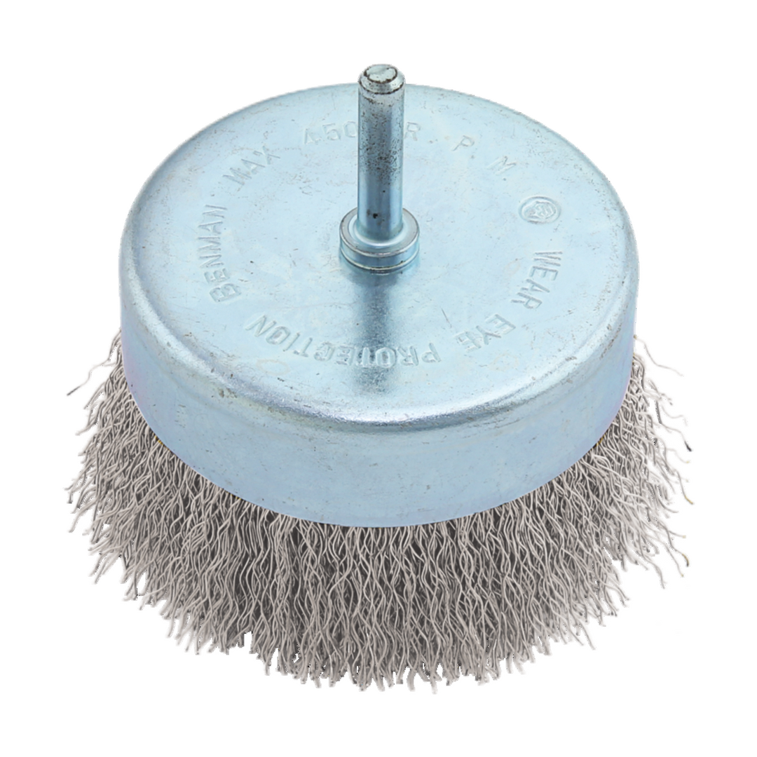 Wire Cup Brush With Shank, 75 mm