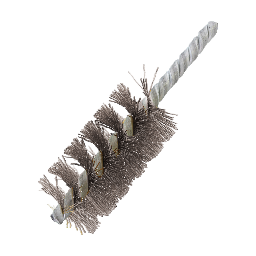 Tube Brush, Crimple Wire 0.3 mm, Brass Coated, 28 mm