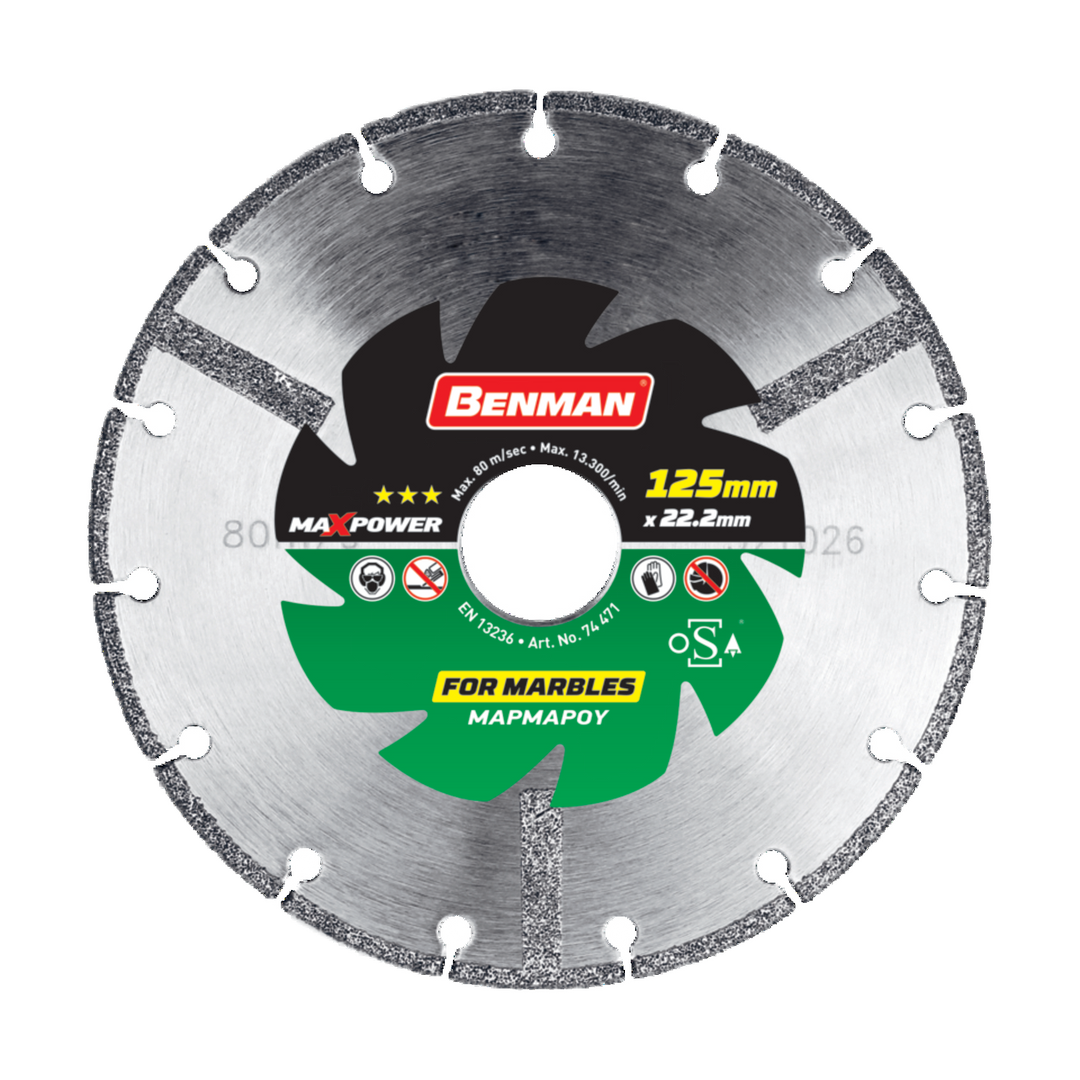 Diamond Cutting Disc, Maxpower, Marble, 125