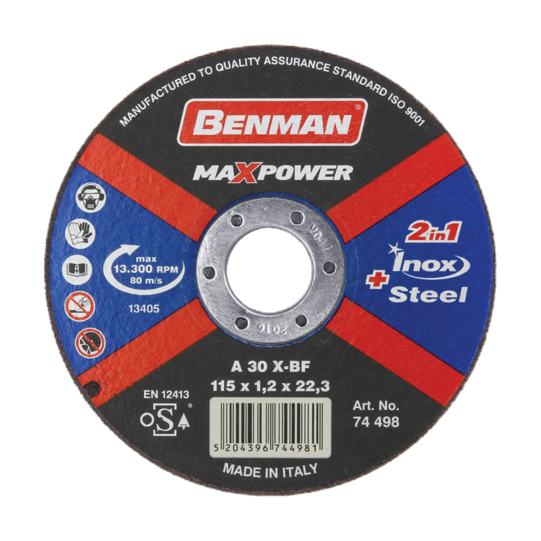 Cutting Disc, For Steel & Inox, Maxpower 125 X 1.2 mm