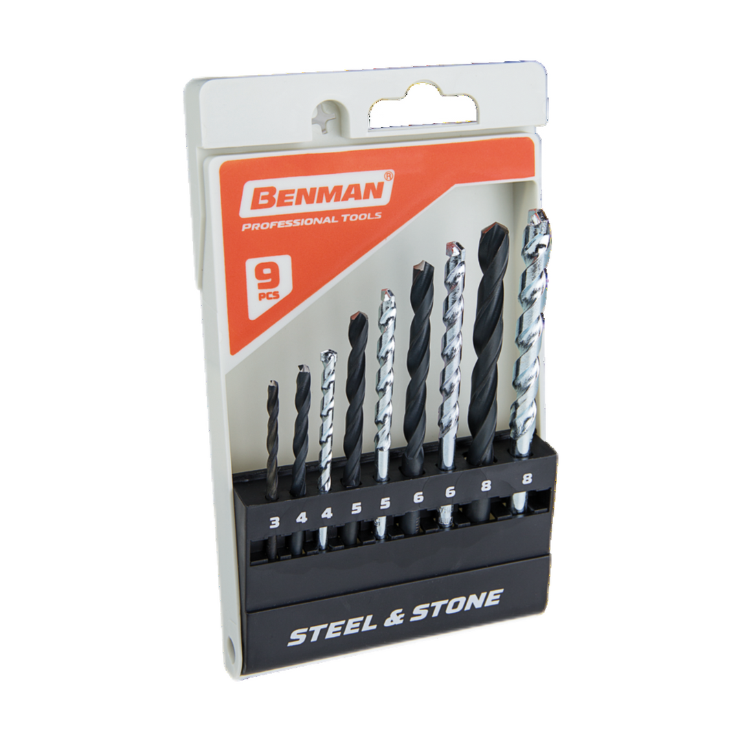 Lifty Box 9Pcs Drills Of Hss 3.0-8.0 mm + Stone 4.0-8.0 mm