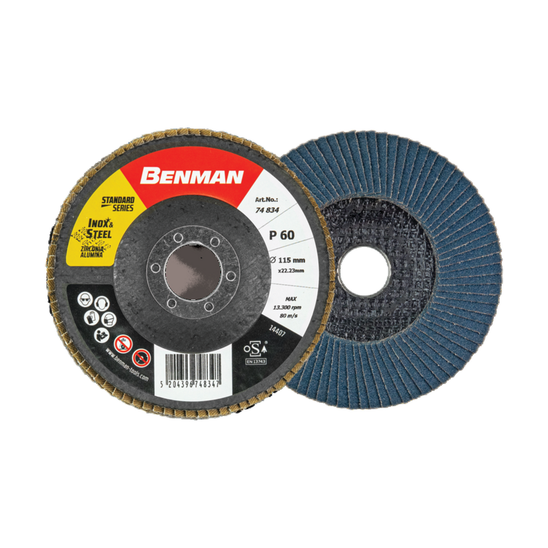 Abrasive Flap Disc, Standard Line, Depressed 115 X 100