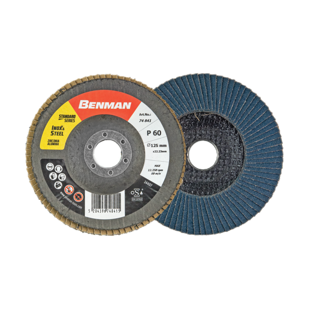 Abrasive Flap Disc, Standard Line, Depressed 125 X 60