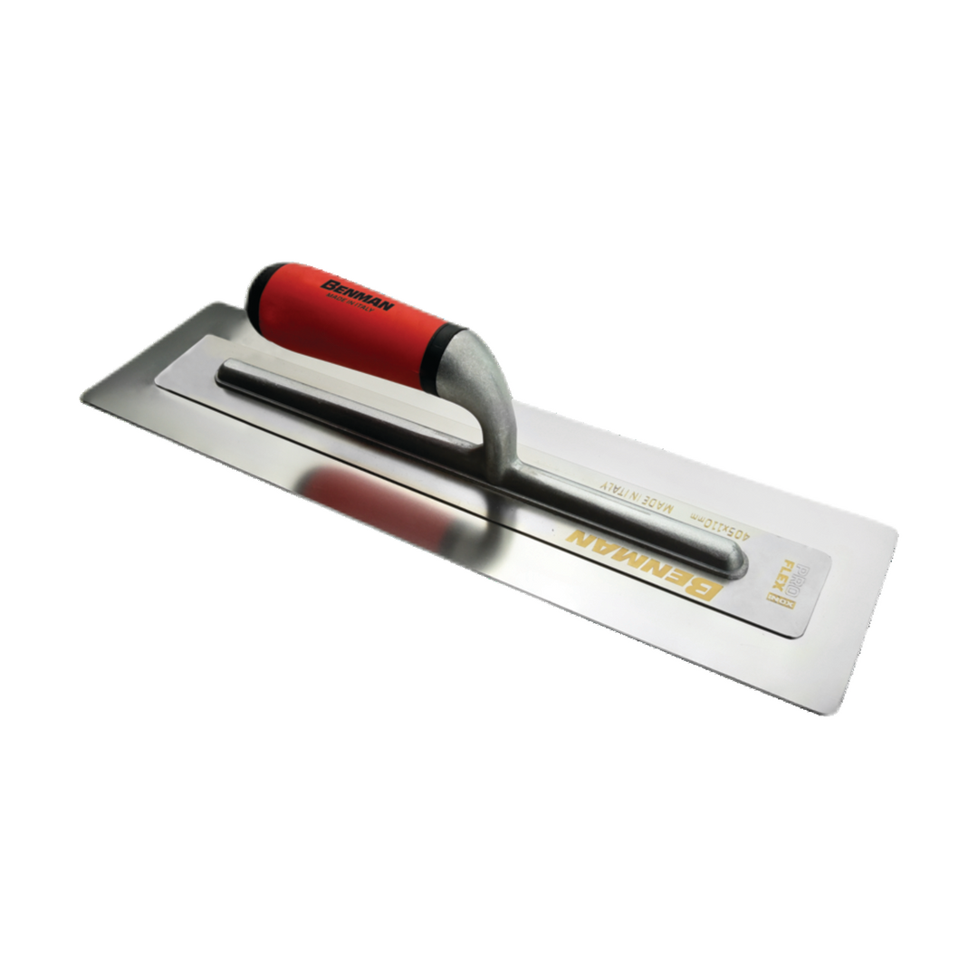 Trowel Pro Flex Inox Rubber Handle 405 X 110X0,3 mm (16'')