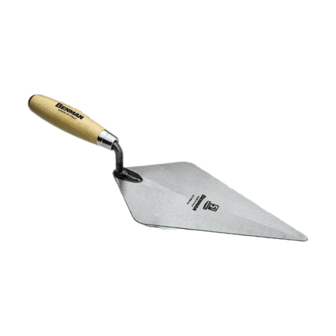 English Brick Trowel, Wooden Handle, 280 mm
