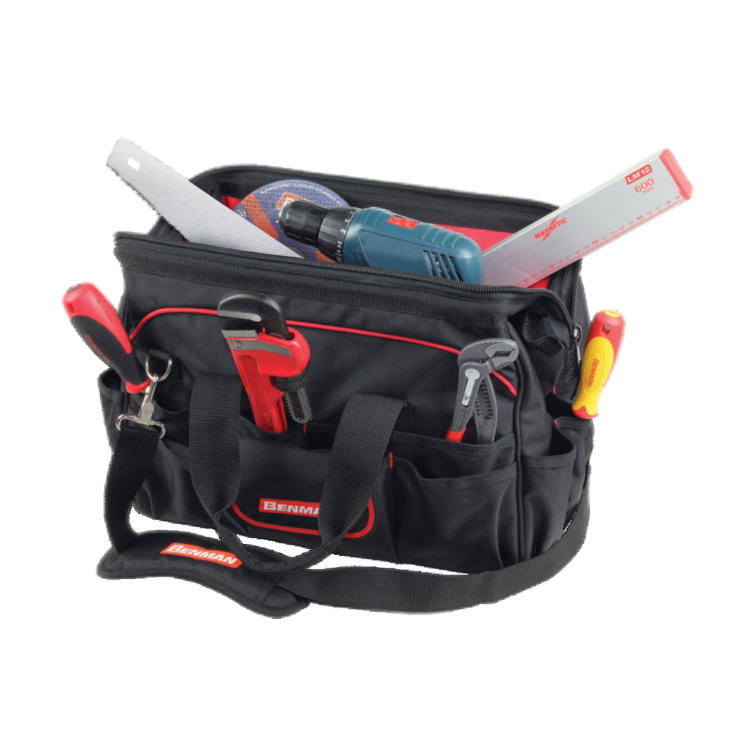 TOOL BAG, 20 OUTSIDE POCKETS, BENMAN (44x26x33)(Tools not included)