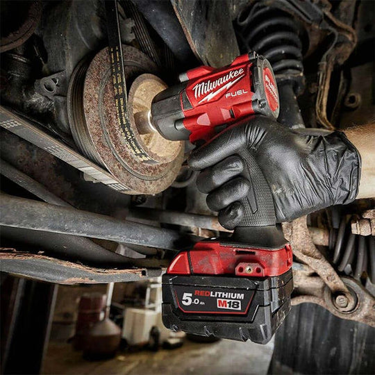 Milwaukee M18 FMTIW2F12-502X 18V FUEL 1/2" Mid-Torque Impact Wrench with 2x 5.0Ah Batteries