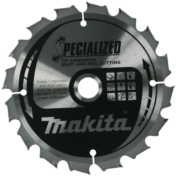 Specialised Tip Embedded Tct Saw Blade Csme18540G 185Mm X 30Mm 40T