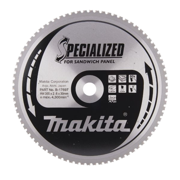 Specialised Sandwich Panel TCT Saw Blade CSF35580GL 355mm x 30mm 80T