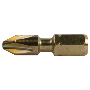 Impact Gold Torsion Gold Insert Bit Ph2 - 25Mm 2 Pcs
