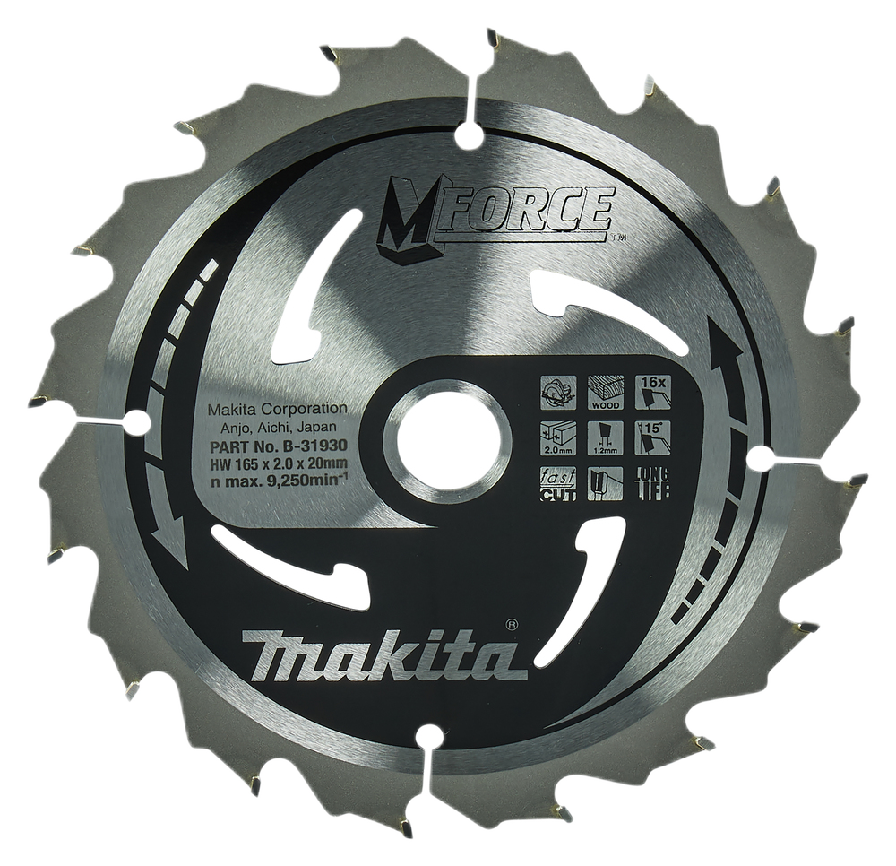 MAKITA TCT SAW BLADE CSCX16516G 2.0 M-FORCE