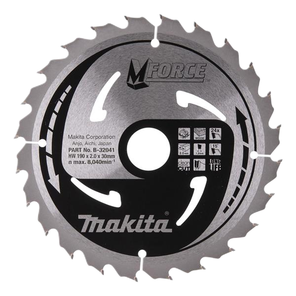 MAKITA TCT SAW BLADE CSMX19024C 2.0 M-FORCE