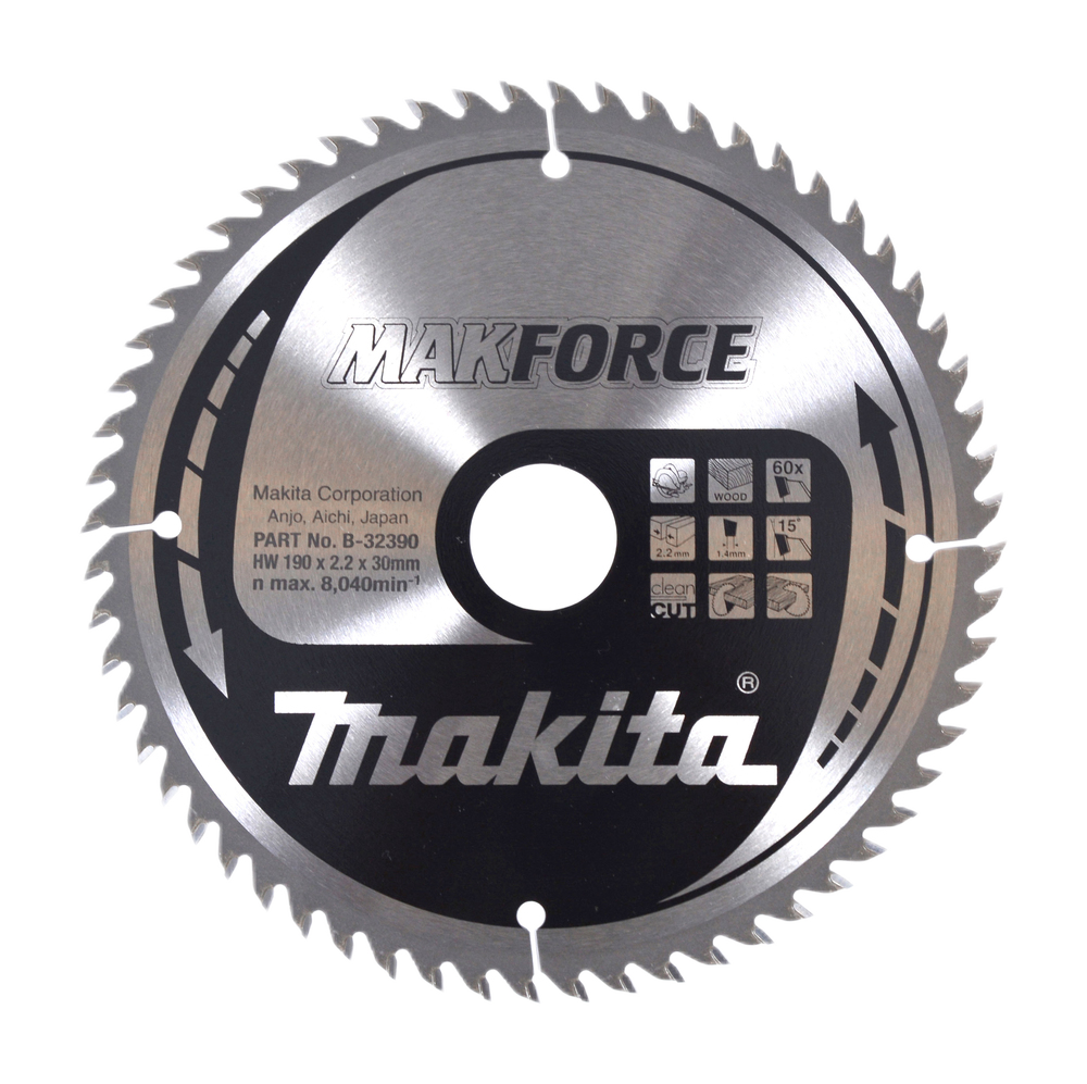 MAKITA TCT SAW BLADE CSXF19060G 2.20 MAKFORCE