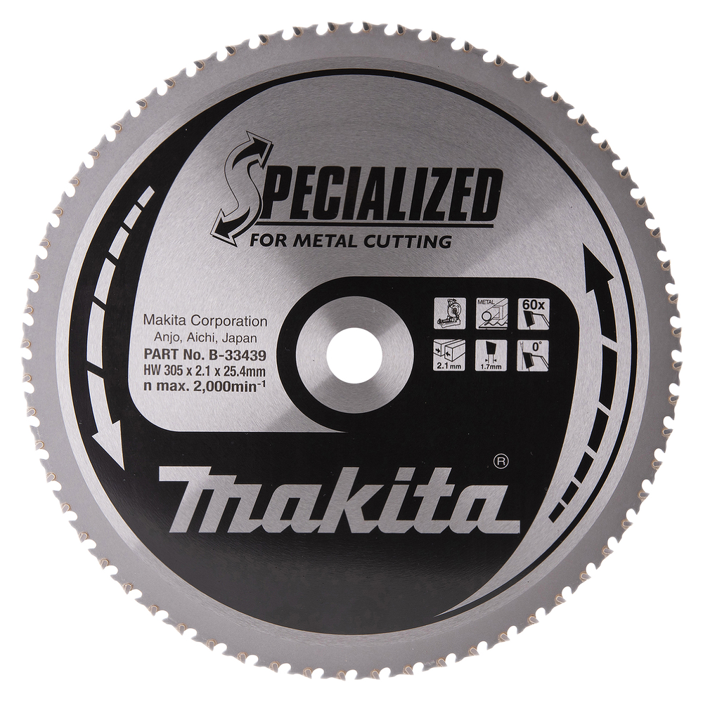 MAKITA TCT SAW BLADE MCS30560F 2.10 SPECIALISED METAL