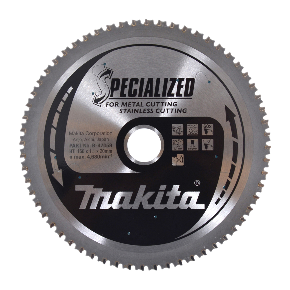 MAKITA TCT SAW BLADE 150X20X60T