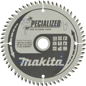 Specialised Plunge Cut TCT Saw Blade 165mm x 20mm 60T
