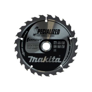 Specialised Efficut Tct Saw Blade Ccm16525E 165Mm X 20Mm 25T