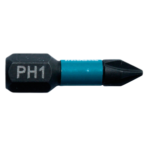Impact Black Torsion Bit PH1 1/4 Hex Shank 25 mm 2 pcs