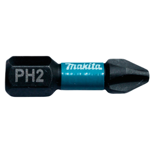 Impact Black Torsion Bit PH2 1/4 Hex Shank 25 mm 2 pcs