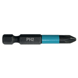 Impact Black Torsion Bit PH2 1/4 Hex Shank 50 mm 2 pcs