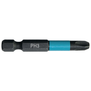 Impact Black Torsion Bit PH3 1/4 Hex Shank 50 mm 2 pcs