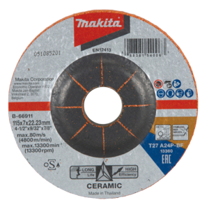 Grinding Disc For Metal 115mm x 7mm x 22.23mm A24P 10 pcs