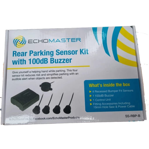 Echomaster SS-RBP-B – Car Van Reverse Parking Sensors Kit With 100 DB Buzzer