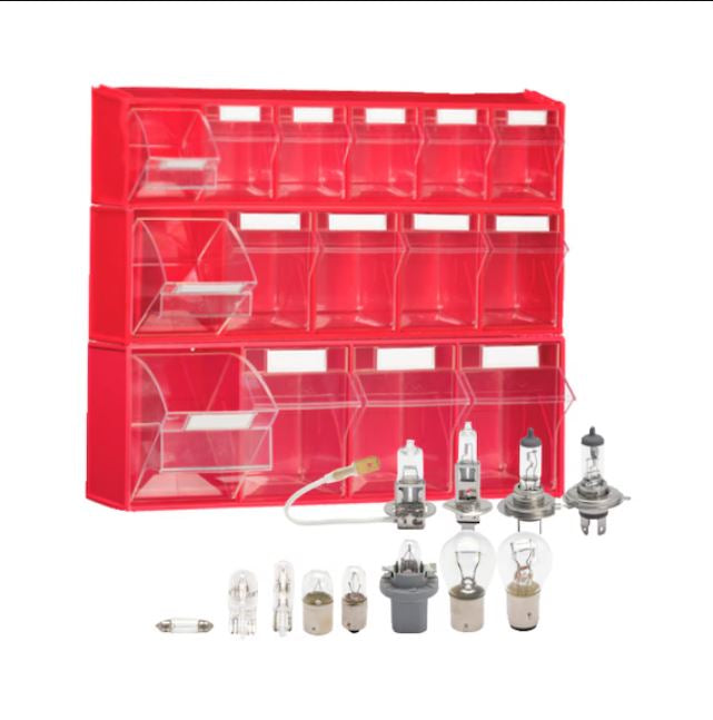 Automotive Light Bulb Rack Car bulbs set 24 V with storage box 203 pieces – Interparts