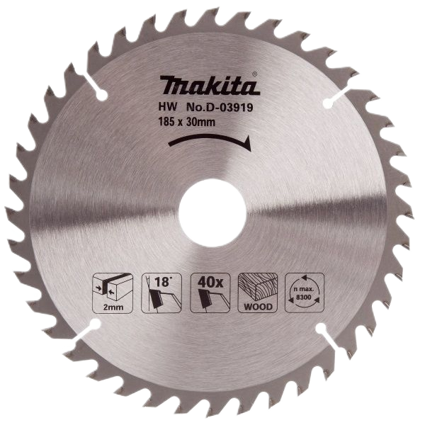 MAKITA TCT SAW BLADE 185X40TX16(30)