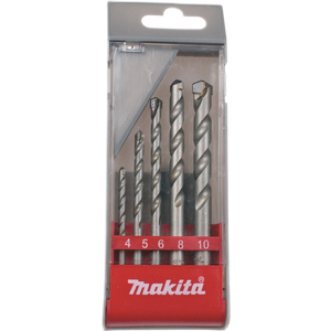 Masonry Drill Bit Set 4 5 6 8 10mm x 70-110mm 5 pcs