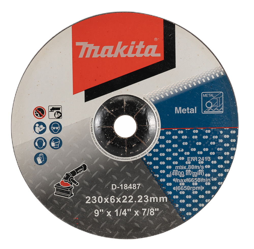 Grinding Disc For Metal 230mm x 6mm x 22.23mm A24R-BF 1 pcs