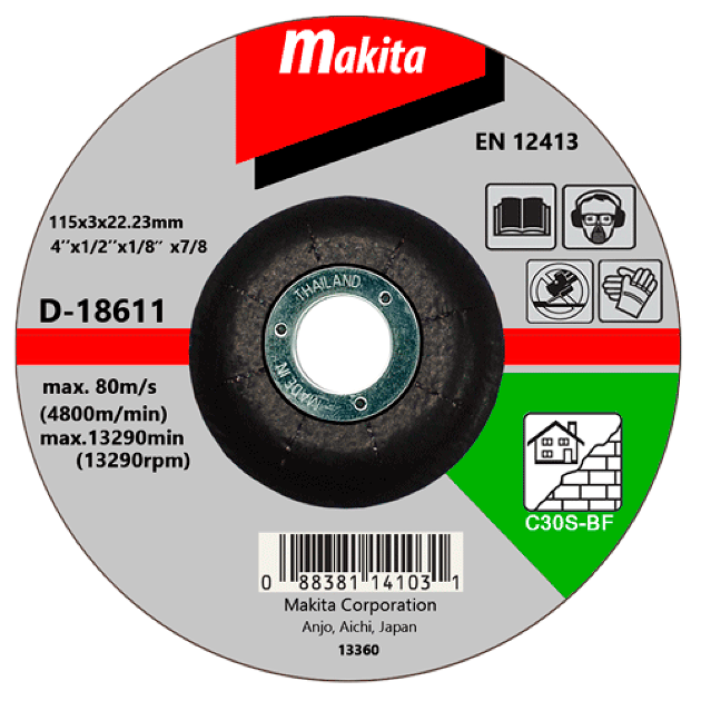Cut Off Wheels for Stone 115mm x 3mm x 22.2