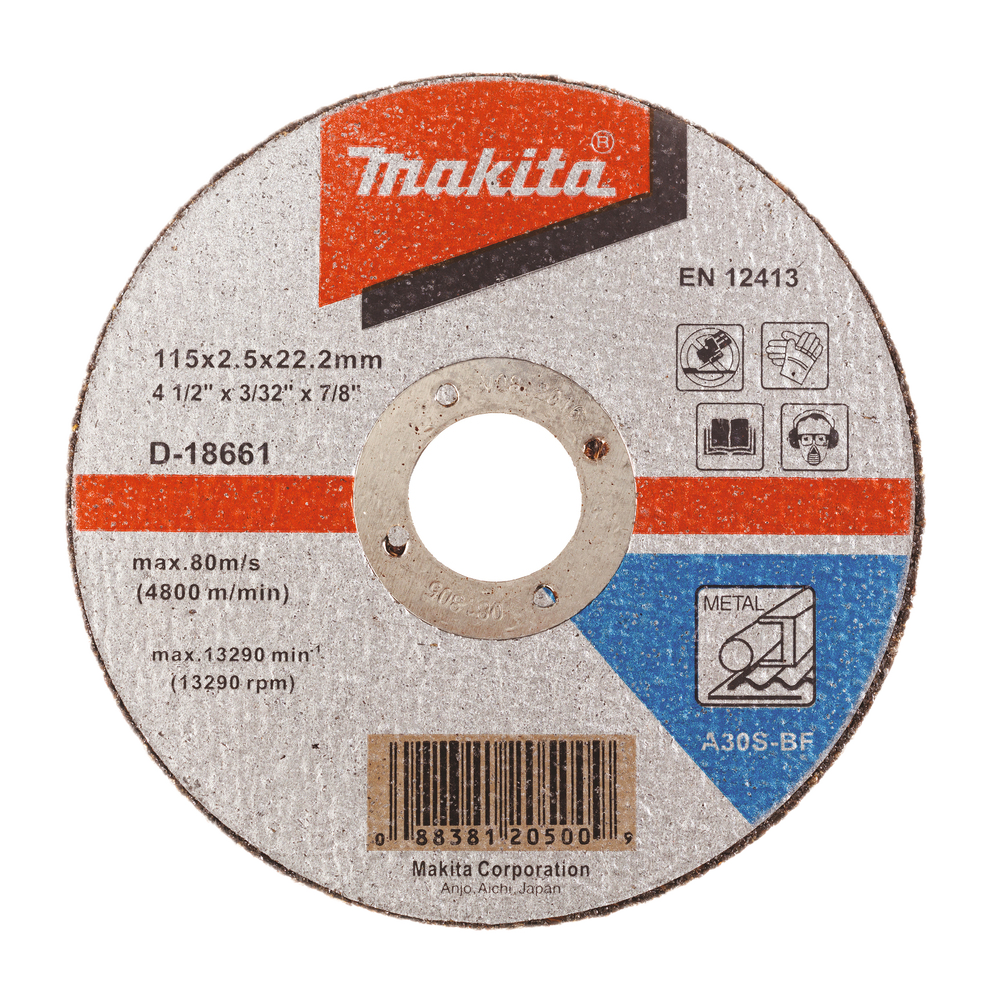 Cut Off Wheel for Metal 115mm x 2.5mm x 22.