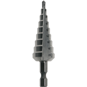 Step Drill Bit Straight Flute 4-20mm 1 pcs