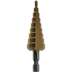 Step Drill Bit Straight Flute TiN 4-12mm 1 pcs