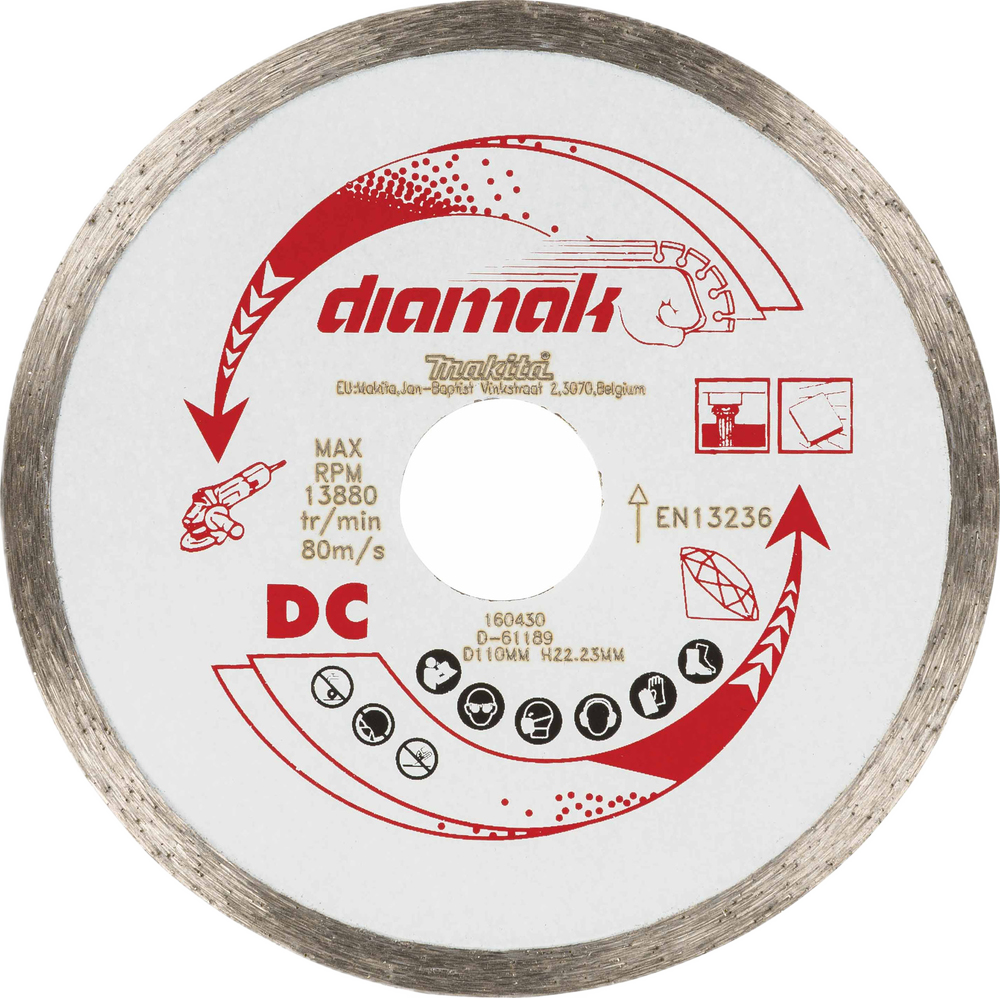 Diamond Wheel Diamak , 110 x 22,23 mm, Dry