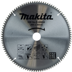 MAKITA *TCT SAW BLADE 260MMX100T MULTIPURPOSE