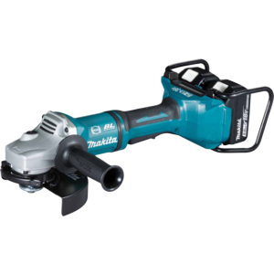 Twin 18V Brushless Angle Grinder 180Mm Paddle Switch With 2X 5.0Ah Batts And Dc18Rd Charger