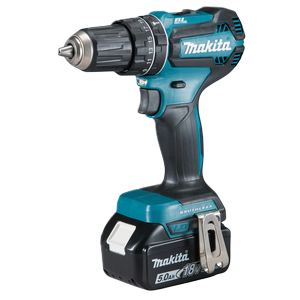 Brushless Combi Drill 50nm with 2x 5.0Ah batts and DC18RC charger in a Makpac case