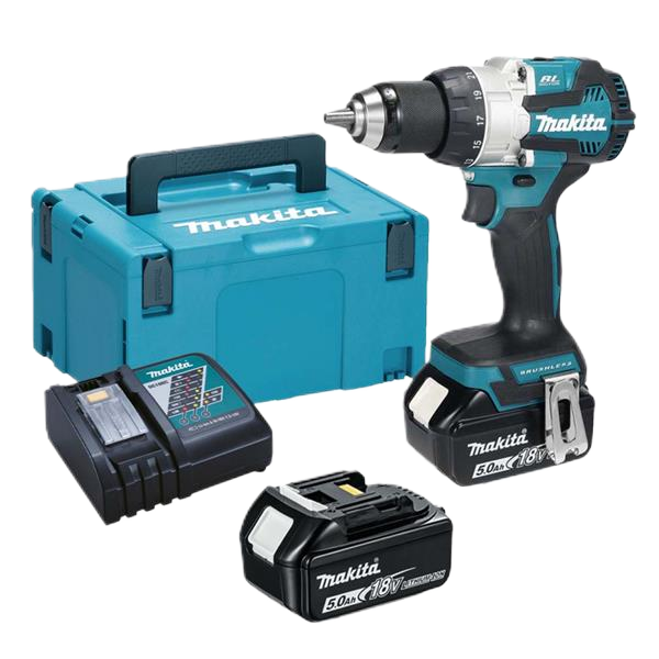 18V Combi Drill Bl LXT (inc. x2 5ah batteries, cha
