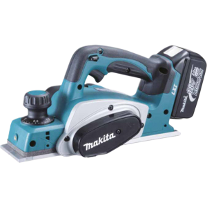 Planer with 2x 5.0Ah batts and DC18RC charger in a Makpac case
