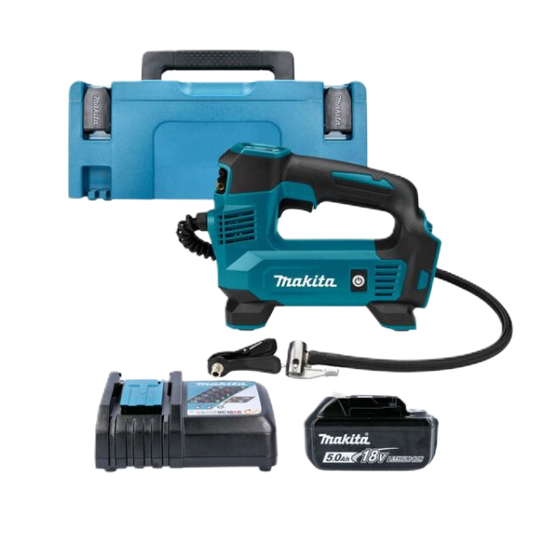 18V LXT Cordless Inflator with 1 x 5.0Ah and DC18RC Charger in Makpac Case