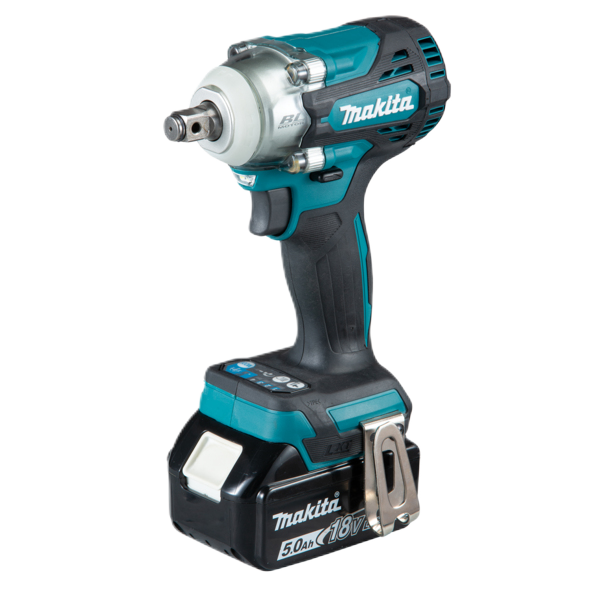 Brushless Impact Wrench (330nm) 2x 5.0Ah Batteries & DC18RC Charger, Makpac Case