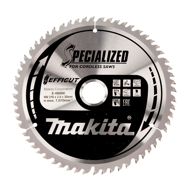 Specialised Efficut TCT Saw Blade 216mm x 30mm 60T