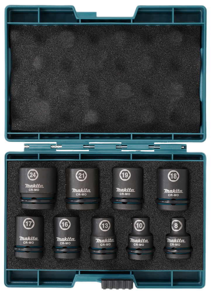 9Pc Impact Socket Set 1/2 Sq"