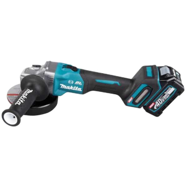 40V Max Xgt Brushless Angle Grinder 125Mm With 2 X 2.5Ah Batteries And Dc40Ra Charger With Adp10 Adapter